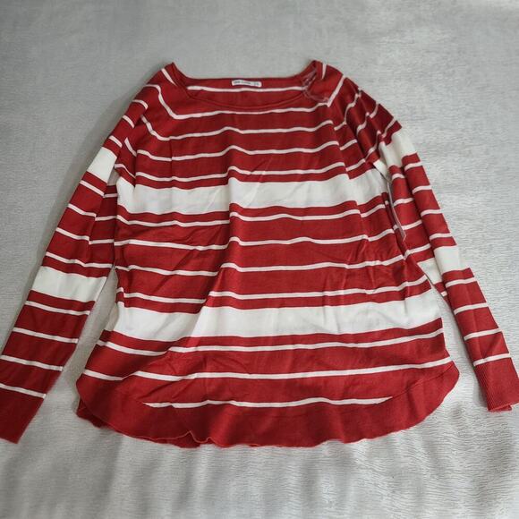 Pink Clover Stitch Fix Valencia orange long sleeve knit top  XXL Office church - Picture 6 of 8